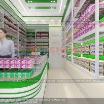 Thiết kế nội thất hiệu thuốc Quý Tùng - Anh Khánh - TP Cẩm Phả